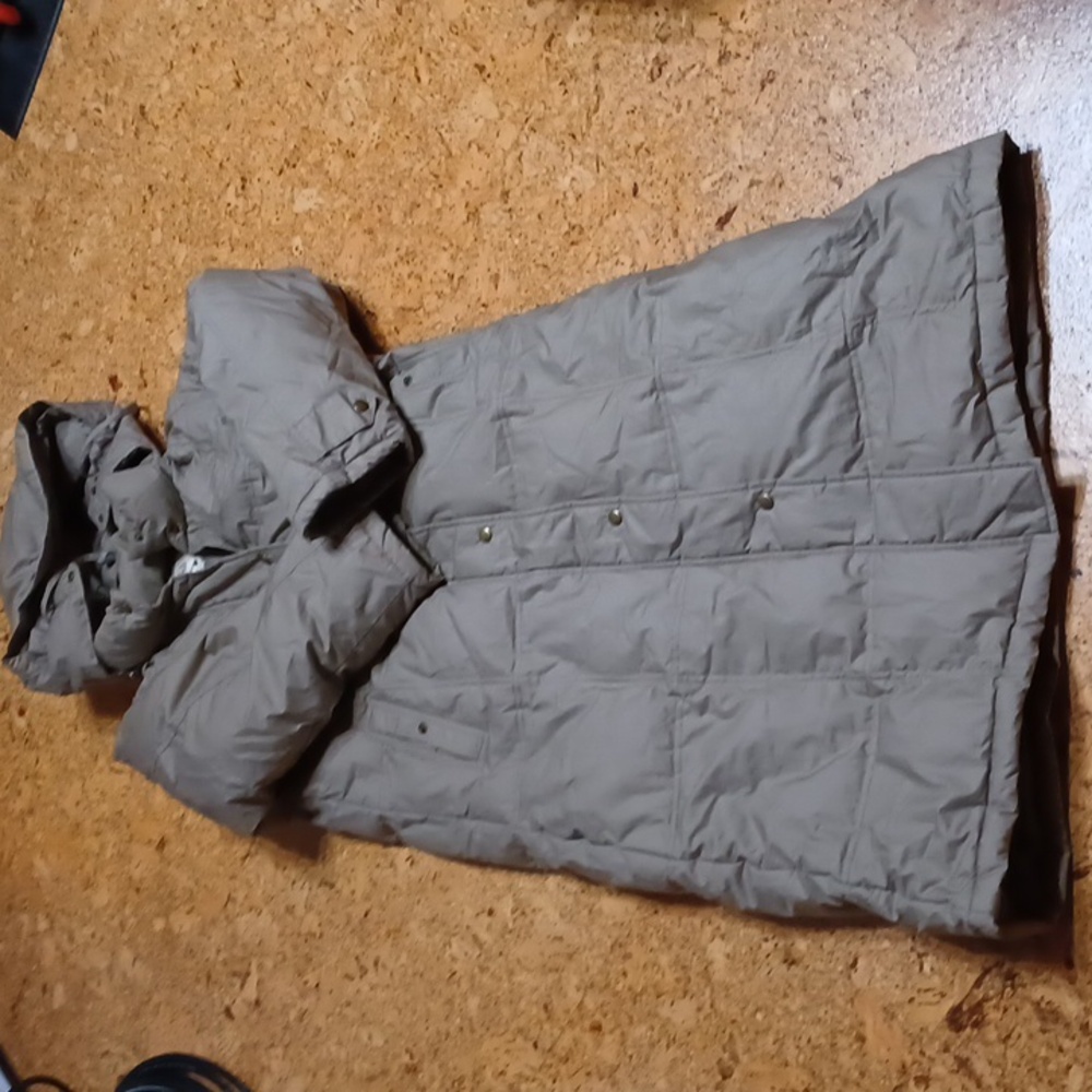 Cabela's Tan Puffer Coat Quilted Insulation